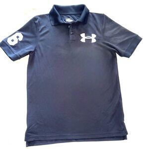 Under Armour Boys Navy Polo Shirt